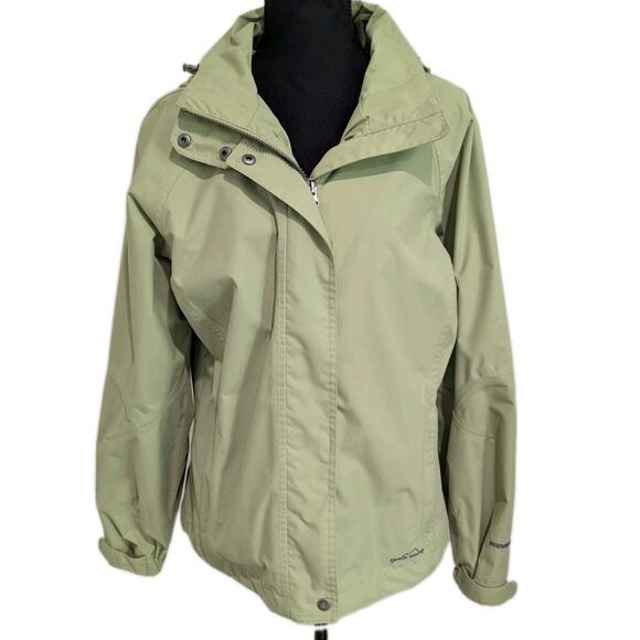 Eddie Bauer Women's WeatherEdge Waterproof Jacket Green Size L Spring 2010 - Picture 1 of 16